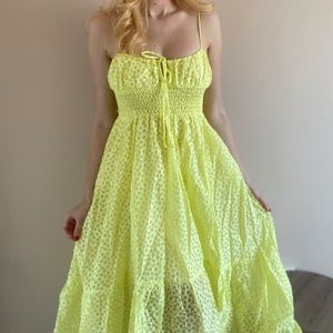 UO yellow maxi dress